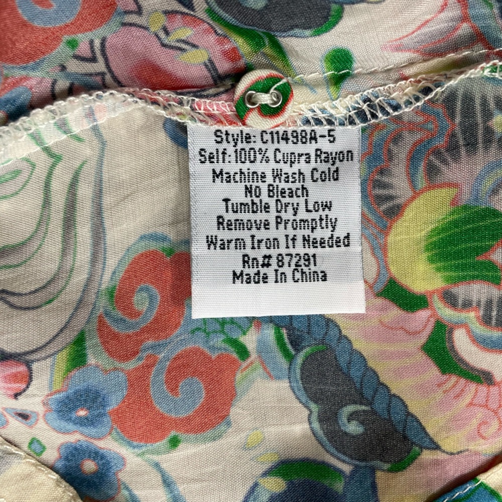 EUC Johnny Was Multicolor Button Down Shirt - Picture 8 of 8
